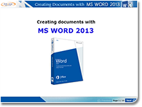 Creating word document using MS Word 2013